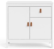 Fehér alacsony komód 82x80 cm Madrid – Tvilum