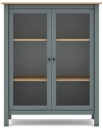 Szürkészöld borovi fenyő tálalószekrény 90x110x40 cm Misti – Marckeric