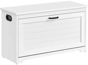 Cipős pad állítható belső elválasztókkal, fehér, 80 x 30 x 46 cm