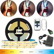 Cob Neon Szalag Szett 1m Tv Íróasztal Szoba Szekrény Távirányítóval