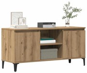 kézműves tölgy színű szerelt fa TV-szekrény 102x35x50 cm