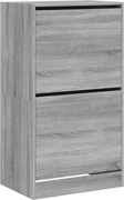vidaXL szürke sonoma cipőszekrény 2 kihajtható fiókkal 60x42x108 cm