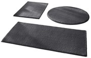 Sötétszürke fürdőszobai kilépő szett 3 db-os 50x90 cm – Mila Home