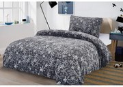 Mikroplüss ágyneműhuzat SNOWFLAKE szürke Ágyneműhuzat mérete: 70 x 90 cm | 140 x 200 cm