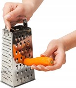 Acél konyhai reszelő 4 oldalas zöldség-gyümölcs sajt reszeléshez