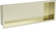 Mexen X-Wall-R 60 x 20 cm-es peremes süllyesztett polc, arany kefélt - 1950602010