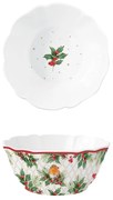 Karácsonyi porcelán nagy kerek tál Christmas Berries