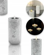 Gyertya led beton ovális