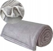 Sima Meleg Takaró 160x200 cm Szürke Puha Takaró Ágytakaró Kanapé