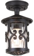 Elstead - Kültéri mennyezeti lámpa HEREFORD 1xE27/100W/230V IP23 fekete BL13A-BLACK