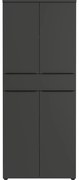 Antracitszürke ruhásszekrény 81x197 cm Mailand – Germania