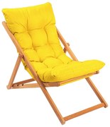 Kerti napozóágy sárga/cseresznye