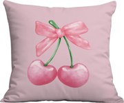 Párnahuzat Cseresznye 45x45 cm, rózsaszín