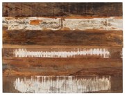 négyszögű tömör újrahasznosított fa asztallap 60x80 cm 15-16 mm