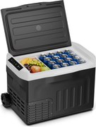 Klarstein PolarForce 28 l kompresszoros hűtődoboz, LCD panel, világítás, off-road, akkumulátorvédelem, 12V/230V