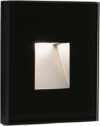 Faro Dart Sq fekete süllyesztett Led fali lámpa IP65, 2W, 2700K