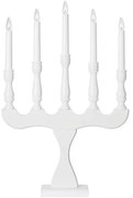 Markslöjd 706278 - Karácsonyi gyertyatartó SVANEHOLM 5xE10/3W/230V fenyő/fehér
