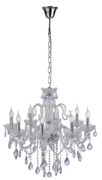 Paul Neuhaus 3081-00 - Kristálycsillár láncon GRACIA 8xE14/40W/230V