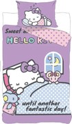 Hello Kitty Another Day gyerek, ovis ágyneműhuzat 100×135 cm, 40×60 cm
