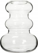 Flora Váza csokorhoz átlátszó 23cm magas