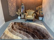 Elvira 3D Shaggy 1163 design szőnyeg (Beige) 80x250