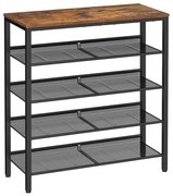 DAVOR cipőtartó barna/fekete