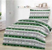 CHRISTMAS GREEN pamut lepedő DeLuxe
