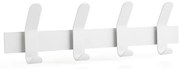 Fehér fém fali fogas A-Rack – Zone