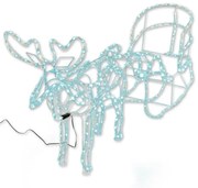 NEXOS Rénszarvas szánnal 140 cm hideg fehér