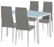 Midland 4+1 étkező garnitúra szürke-szürke