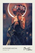 Reprodukció The Moon (The Moon and The Stars Series) 1902, Alphonse Mucha