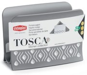 STEFANPLAST Műanyag szalvétatartó Tosca fehér/szürke