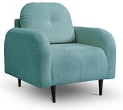 Kárpitozott fotel CLOUDY türkiz