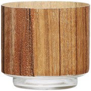 BOLSIUS Teafény gyertyatartó GLOW barna M