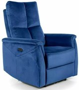 Neptun M dönthető bársony masszázsfotel kék