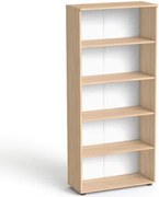 Szekrény, 5 rendező magas, nyitott, polcos, MAYAH Freedom SV-02, tölgy (IBXSZ02T)