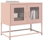 rózsaszín hidegen hengerelt acél TV-szekrény 68x39x60,5 cm