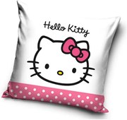 Hello Kitty Bow párnahuzat 40x40 cm Velúr