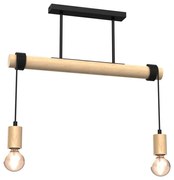 Felületre szerelhető csillár VIGA 2xE27/60W/230V fa