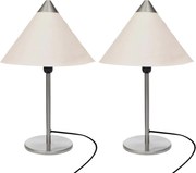 vidaXL Lámpák 2 pcs Fehér 25 x 25 x 40 cm Papír
