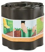 Műanyag szegély 9 m, barna