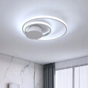 Led Mennyezeti Lámpa Plafon Fehér Kerek Modern Nappaliba 6500K 32W