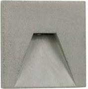 Nova Luce kültéri süllyesztett fali lámpa Finlo szürke beton IP65 izzó nélkül