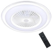 Milagro LED Dimmelhető mennyezeti lámpa venilátorral ZONDA LED/48W/230V fehér + távirányító MI1977