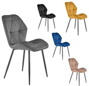 K-453 bársony étkezőszék több színben