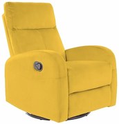 Olimp Velvet állítható fotel, sárga
