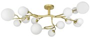 Brilagi - LED Felületre szerelhető csillár MISTEL 15xG9/3W/230V arany/fehér