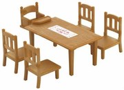 Sylvanian Families bútorok - étkezőasztalszékekkel