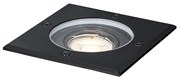 Kültéri talajszpotlámpa fekete négyzet alakú állítható IP65 - Delux