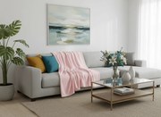 Mikroplüss pléd SOFT, világos rózsaszínű Méret: 200 x 220 cm